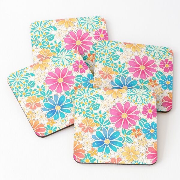Item preview, Large flowers of different colors 2 designed and sold by Djscusa.