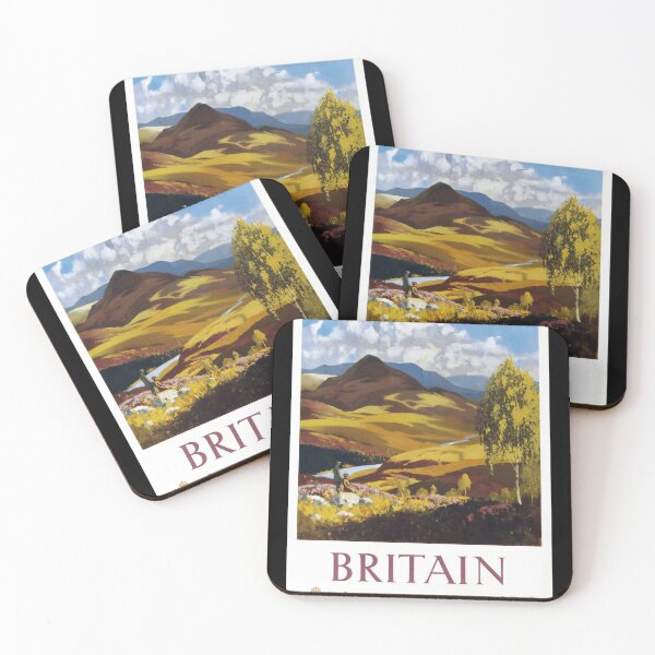 Item preview, Vintage Travel Poster | Britain in Autumn | Mid-20th Century Art | Scenic British Countryside | Retro Tourism Decor & Wall Art designed and sold by artofuniverse.