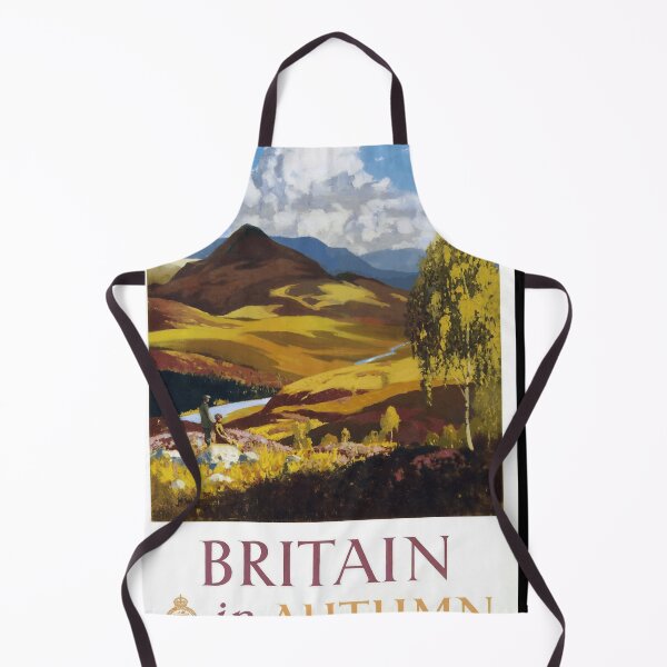 Item preview, Vintage Travel Poster | Britain in Autumn | Mid-20th Century Art | Scenic British Countryside | Retro Tourism Decor & Wall Art designed and sold by artofuniverse.