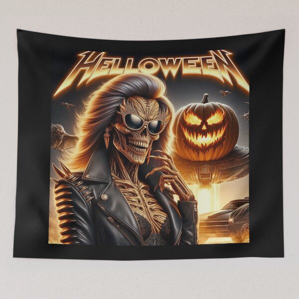 Item preview, Glamorous Retro Rocker Halloween Skeleton designed and sold by Voodoo Store Paranormal Collections.