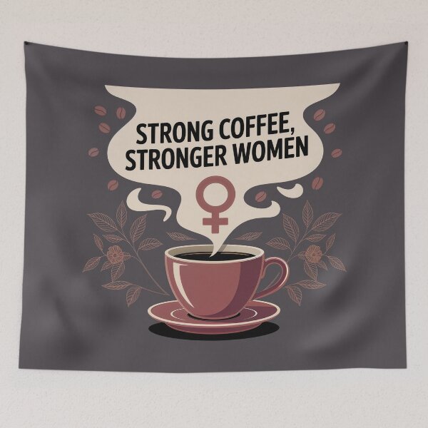 Item preview, Strong Coffee Stronger Women • Feminist Coffee designed and sold by Blok45.