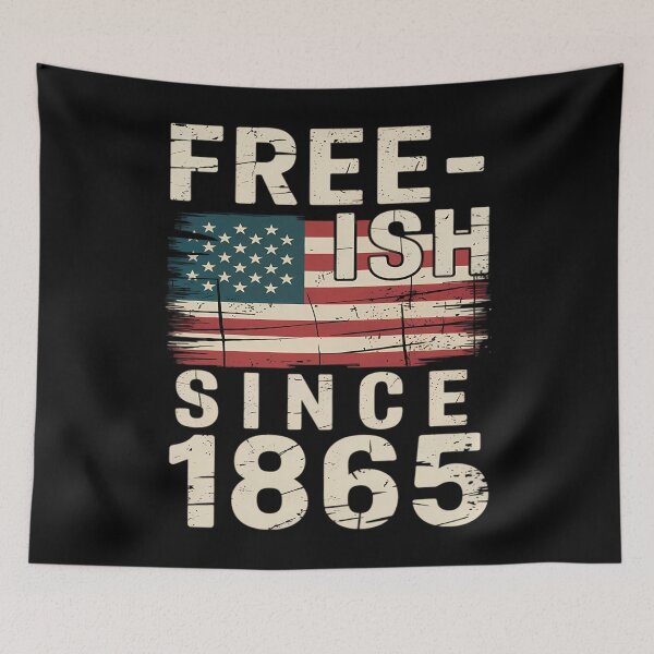 Item preview, Free-ish Since 1865 - Juneteenth Day Flag Black Pride designed and sold by TyraYoung.