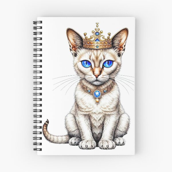 Item preview, Royal Siamese Cat with Golden Regalia designed and sold by LanaGustavsson.