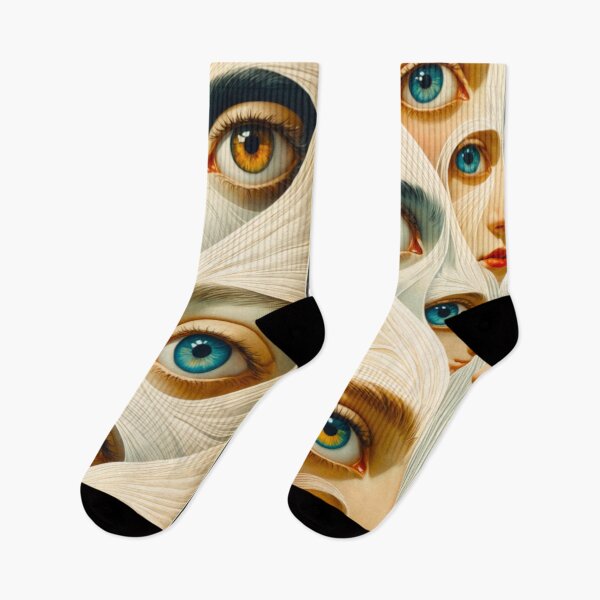 Item preview, Art Nouveau Eyes Hybrid AI Parody Art 5 designed and sold by NickWhittleArt.