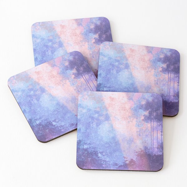 Item preview, Forest landscape with palm trees in watercolor style designed and sold by ArtHouseNiklas.