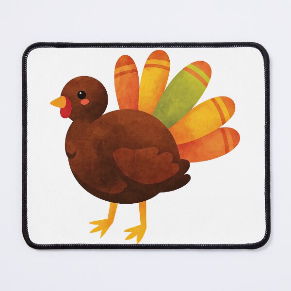 Item preview, Cute Thanksgiving Turkey Illustration for Fall Decor designed and sold by ArtfulWeave.