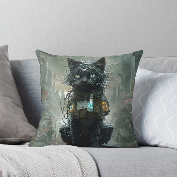 Item preview, The Last Cat on Earth Design | Post-Apocalyptic Feline Art Print | Cinematic Dystopian Cat Decor for Sci-Fi & Myth Fans designed and sold by ShopAyejaeys.