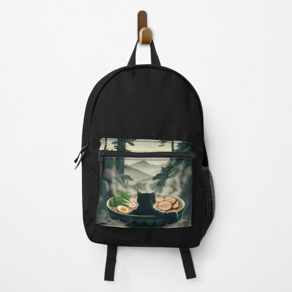 Item preview, Cat Ramen Mount Fuji Zen Aesthetic Funny Japanese Graphic designed and sold by cawtoon.