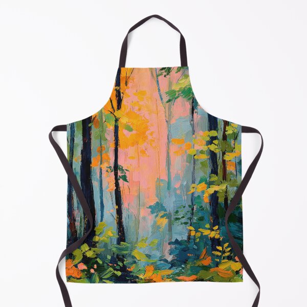 Item preview, Autumn forest in pastel – oil painting designed and sold by ArtHouseNiklas.