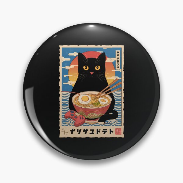 Item preview, Ramen Cat Tshirt Gamer Kawaii Funny Retro Japanese Gaming designed and sold by cawtoon.