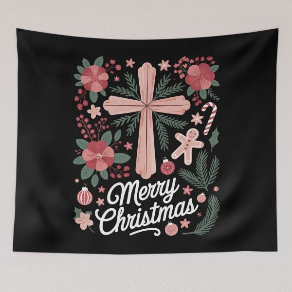 Item preview, Christmas Jesus  Floral Cottagecore Xmas designed and sold by LunaCrazeArt.