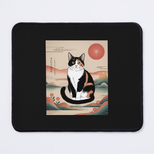 Item preview, Vintage Surrealism Calico Cat Shirt Japanese Painting Graphi designed and sold by cawtoon.