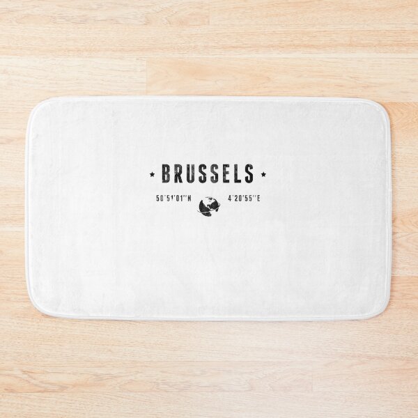 Item preview, Brussels Belgium Latitude Longitude Coordinates designed and sold by capricedefille.