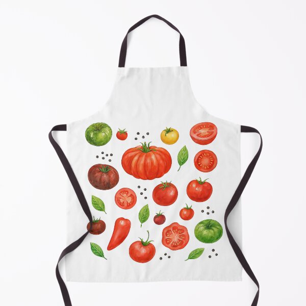 Aperçu de l'œuvre Illustration colorée d'une variété de tomates et de poivrons créée et vendue par ArtfulWeave.