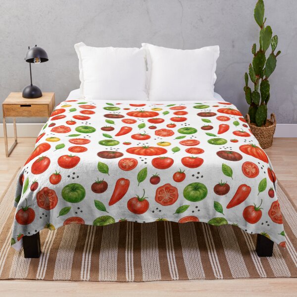Item preview, Colorful Tomato and Pepper Variety Illustration designed and sold by ArtfulWeave.