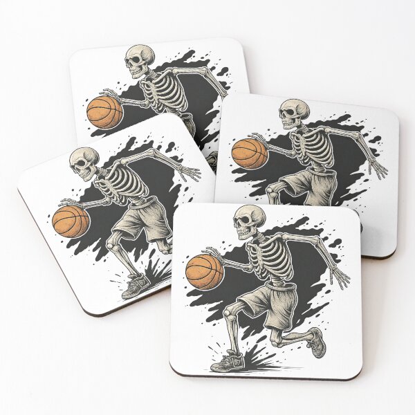 Item preview, Basketball Skeleton Player in Motion Illustration designed and sold by ArtfulWeave.