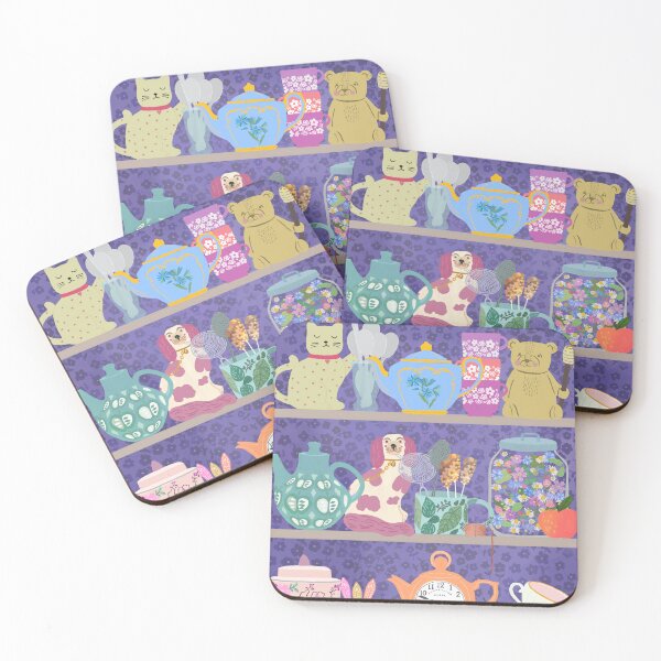 Item preview, Tea Lovers Illustrated Shelf designed and sold by taika tori.
