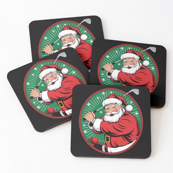 Item preview, Christmas Santa Claus Golfer Golfing designed and sold by LunaCrazeArt.