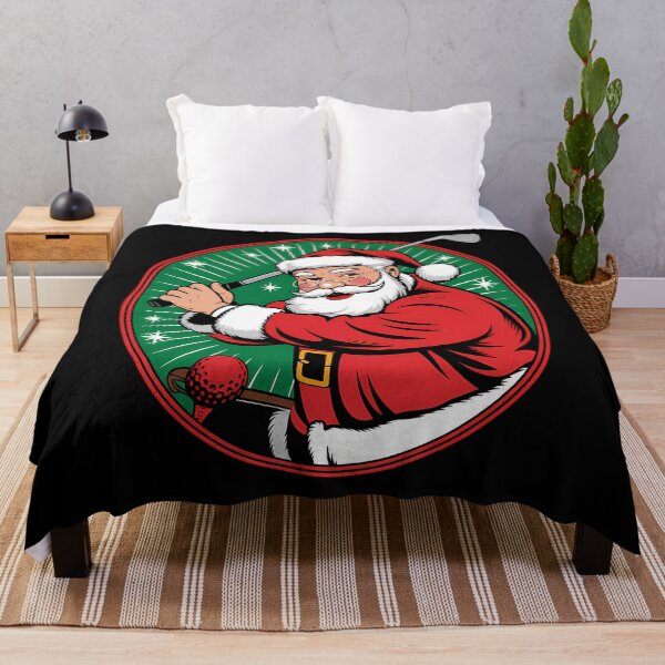 Item preview, Christmas Santa Claus Golfer Golfing designed and sold by LunaCrazeArt.