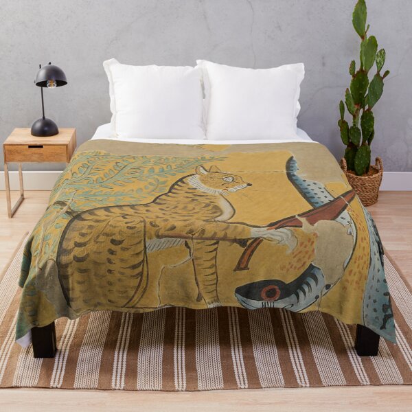 Item preview, Mural of a Cat Fighting a Serpent designed and sold by AnimaliaStar.