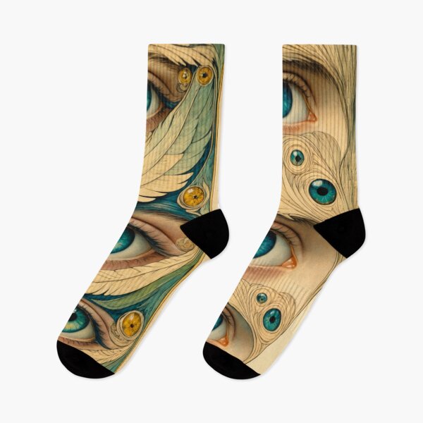 Item preview, Art Nouveau Eyes Hybrid AI Parody Art 6 designed and sold by NickWhittleArt.