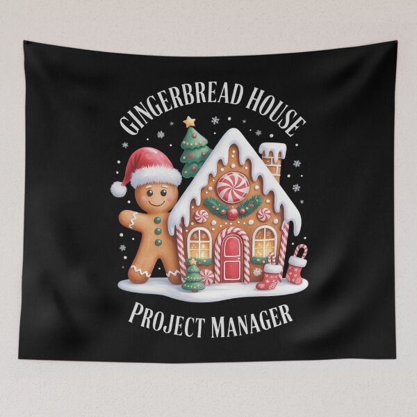 Item preview, Gingerbread House Project Manager Cookie Baking Christmas designed and sold by TyraYoung.