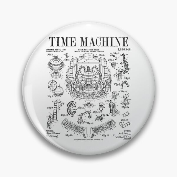 Item preview, Time Machine Vintage Patent Funny Science Fiction HG Wells designed and sold by GrandeDuc.