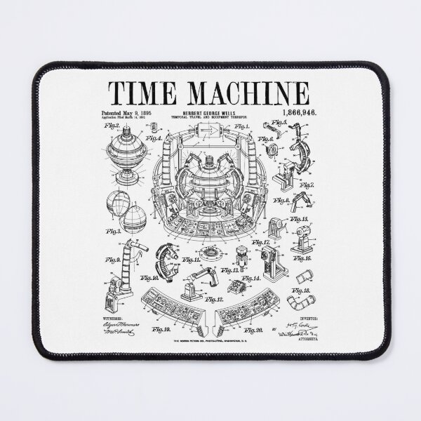 Item preview, Time Machine Vintage Patent Funny Science Fiction HG Wells designed and sold by GrandeDuc.