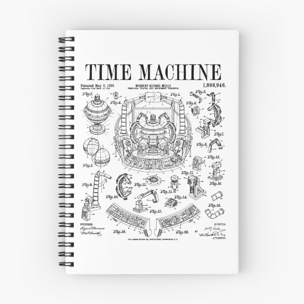 Item preview, Time Machine Vintage Patent Funny Science Fiction HG Wells designed and sold by GrandeDuc.