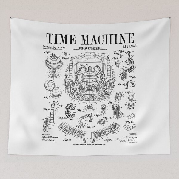 Item preview, Time Machine Vintage Patent Funny Science Fiction HG Wells designed and sold by GrandeDuc.