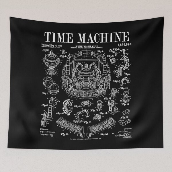 Item preview, Time Machine Vintage Patent Funny Science Fiction HG Wells designed and sold by GrandeDuc.
