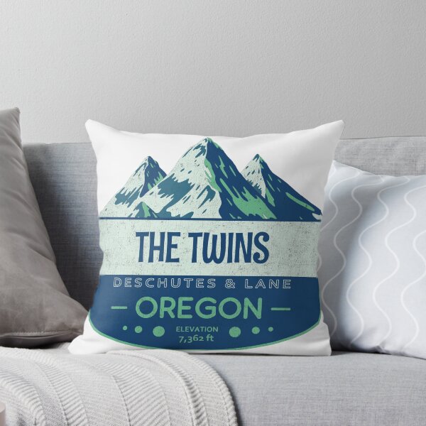 Item preview, The Twins, Deschutes & Lane, Oregon, Mountain Design designed and sold by Wanderful-roads.