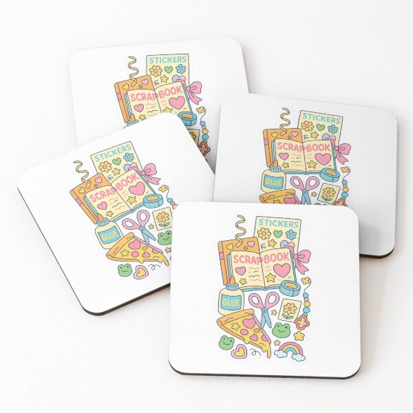 Item preview, Maximalist back to school stickers with scrapbook and craft supplies, AI Generated designed and sold by dvoevnore.