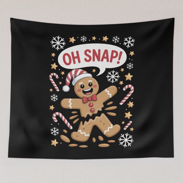 Item preview, Gingerbread Man Oh Snap Christmas designed and sold by TyraYoung.