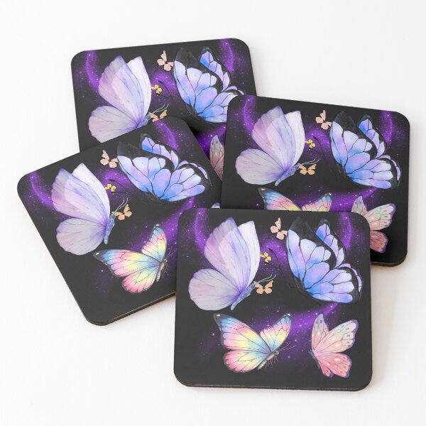 Item preview, Butterfly Dreamscape – Colorful Fantasy Butterflies on Cosmic Background designed and sold by CARTOON CRAZE.
