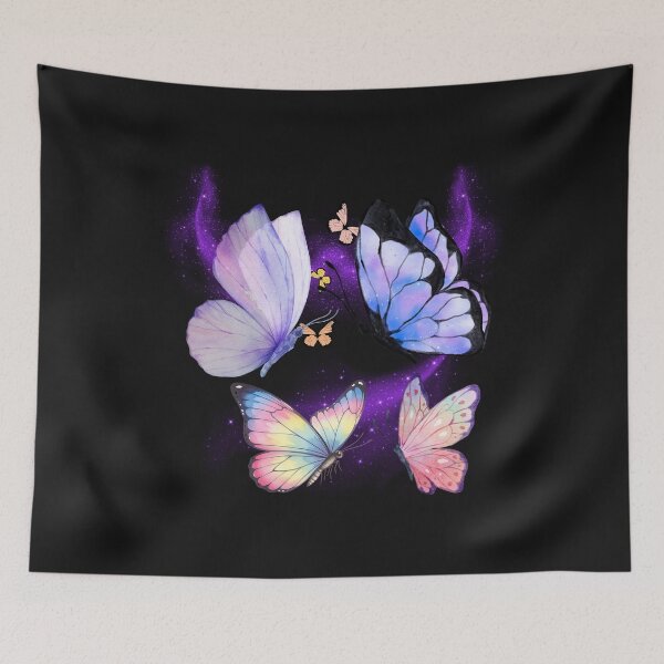 Item preview, Butterfly Dreamscape – Colorful Fantasy Butterflies on Cosmic Background designed and sold by CARTOON CRAZE.