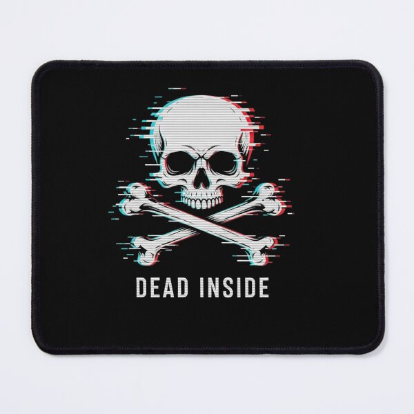 Item preview, 404: DEAD INSIDE – Glitched Skull Cyberpunk Halloween designed and sold by FelixnRobinus.