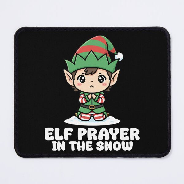 Item preview, ELF PRAYER IN THE SNOW - CHRISTMAS ELF designed and sold by KEF Custom.