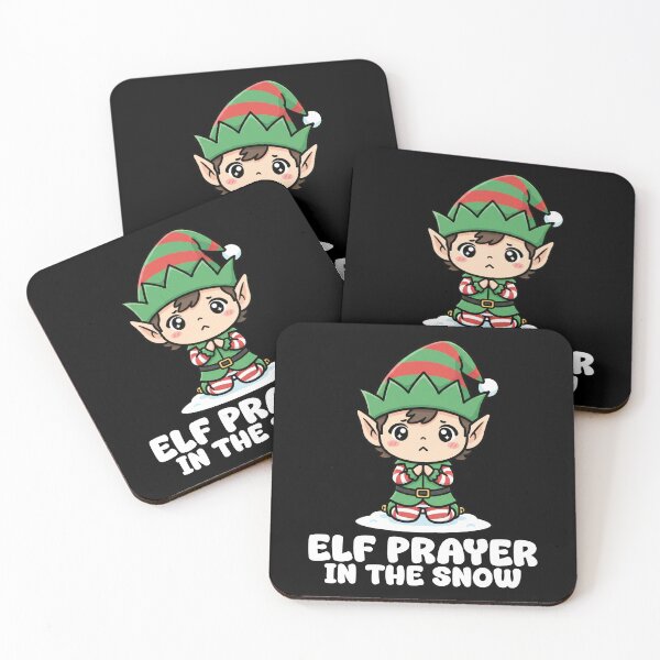 Item preview, ELF PRAYER IN THE SNOW - CHRISTMAS ELF designed and sold by KEF Custom.