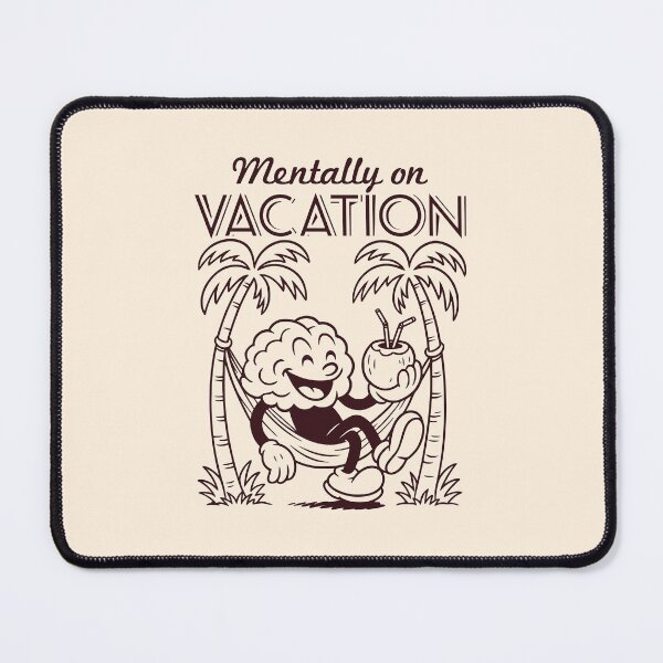 Item preview, Retro Cartoon Brain on Vacation designed and sold by TheJollyDoodle.