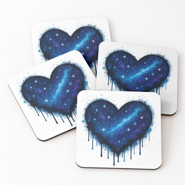 Item preview, Galaxy Heart – Cosmic Love Graffiti Tee designed and sold by PastimeMastery.