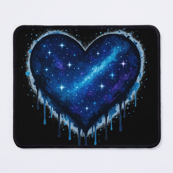 Item preview, Galaxy Heart – Cosmic Love Graffiti Tee designed and sold by PastimeMastery.