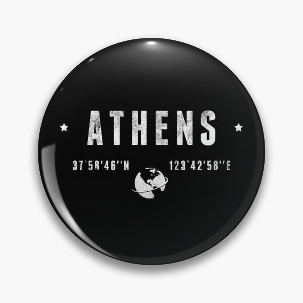 Item preview, Athens Greece Latitude Longitude Coordinates designed and sold by capricedefille.