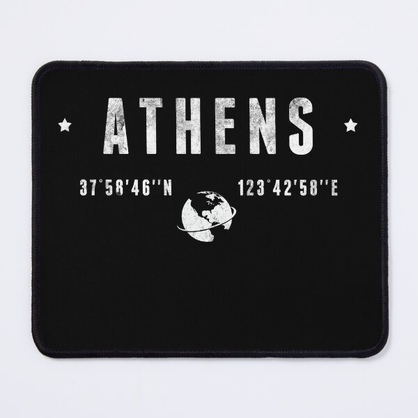 Item preview, Athens Greece Latitude Longitude Coordinates designed and sold by capricedefille.