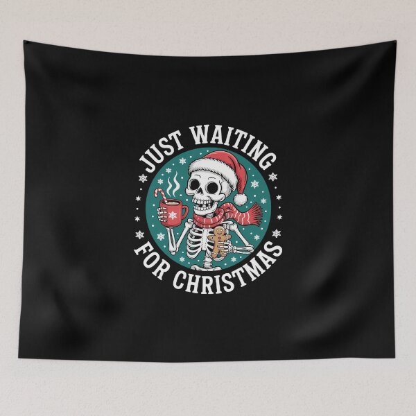 Item preview, Christmas Skeleton Drinking Hot Cocoa designed and sold by DeadlockCrew.