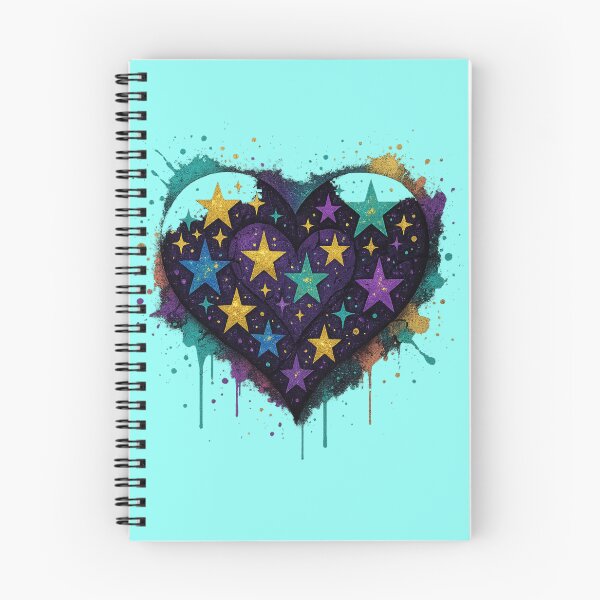 Item preview, Starry Love – Cosmic Heart Graffiti Tee designed and sold by PastimeMastery.