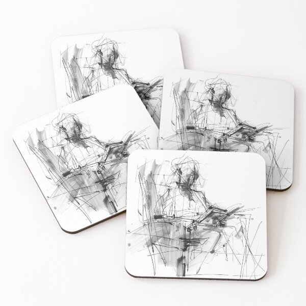 Item preview, The Abstract Reader – Lines of Thought designed and sold by SleekLineSketches.