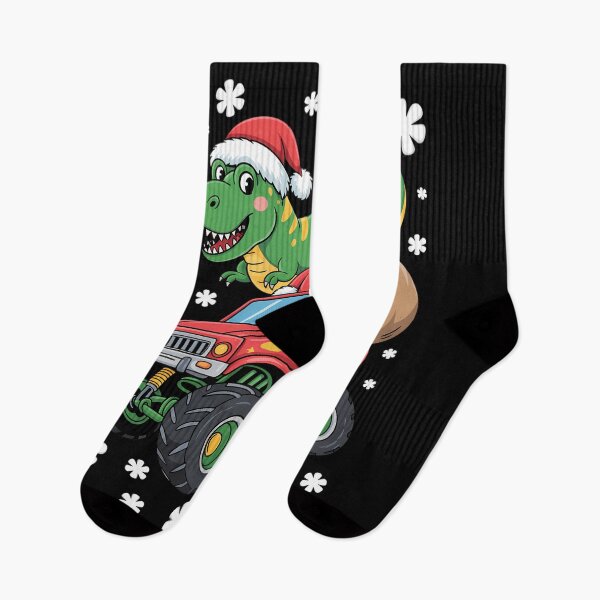 Item preview, Dinosaur Monster Truck Christmas Santa Claus designed and sold by DeadlockCrew.