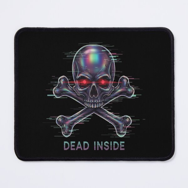 Item preview, DEAD INSIDE – Glitched Skull Cyberpunk Halloween designed and sold by FelixnRobinus.