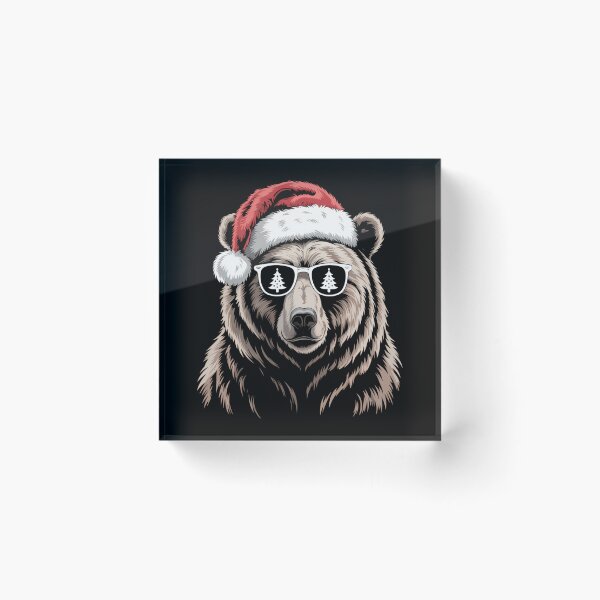 Item preview, Funny Bear Cool Punk Rock Christmas designed and sold by DeadlockCrew.